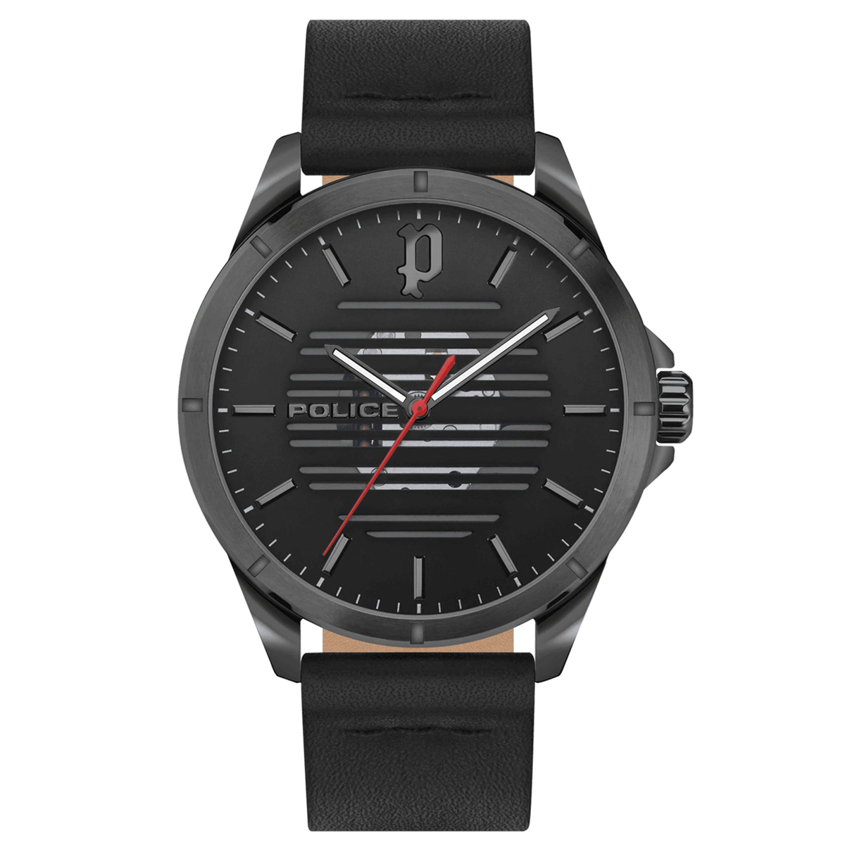 MONTRE POLICE HOMME SIMPLE CUIR